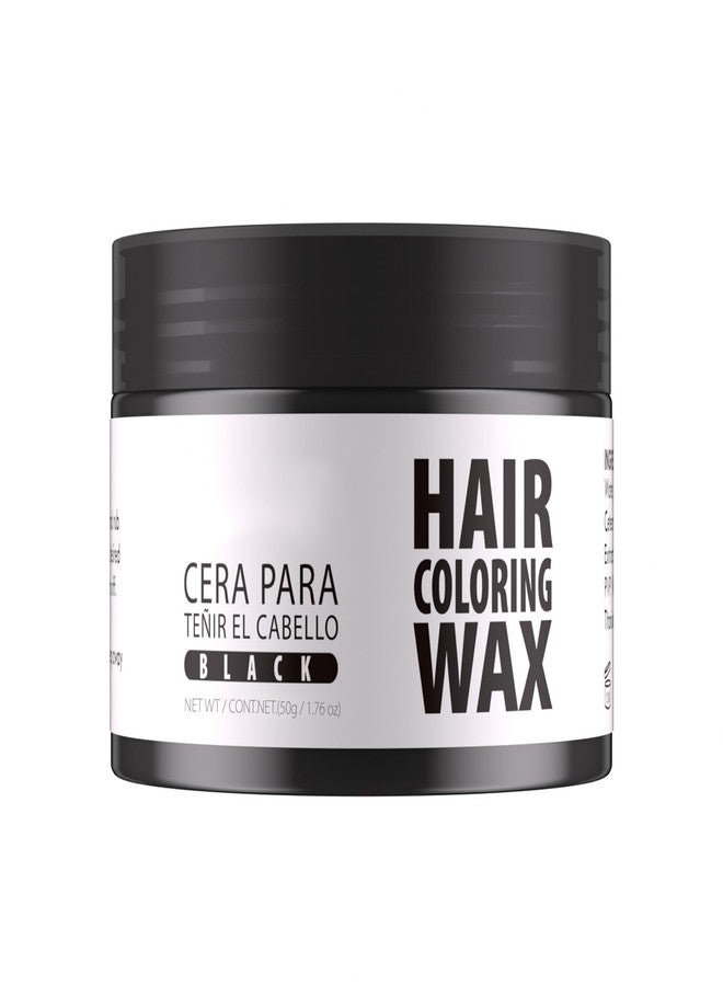 Gowwim Hair Wax Color, 13 Colors Temporary Hair Dye Natural Hair Color Wax, 72h Hold & Non - Greasy Hair Dye for Women & Men for Styling 1.76 Oz Black - Image 1